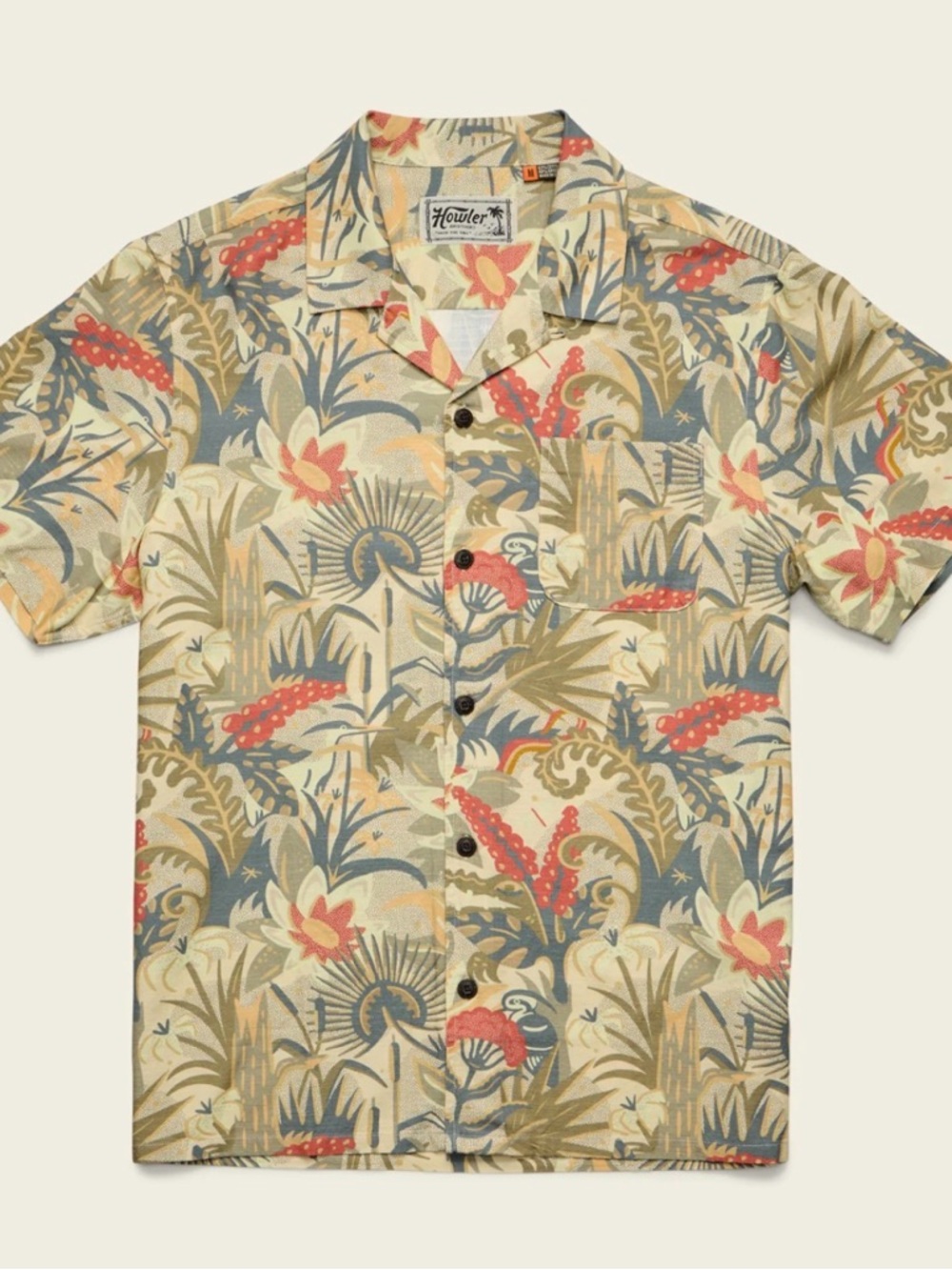 Howler Brothers Men’s Short-Sleeve Monoloha Camp Shirt - Floral XXL - Worn Once